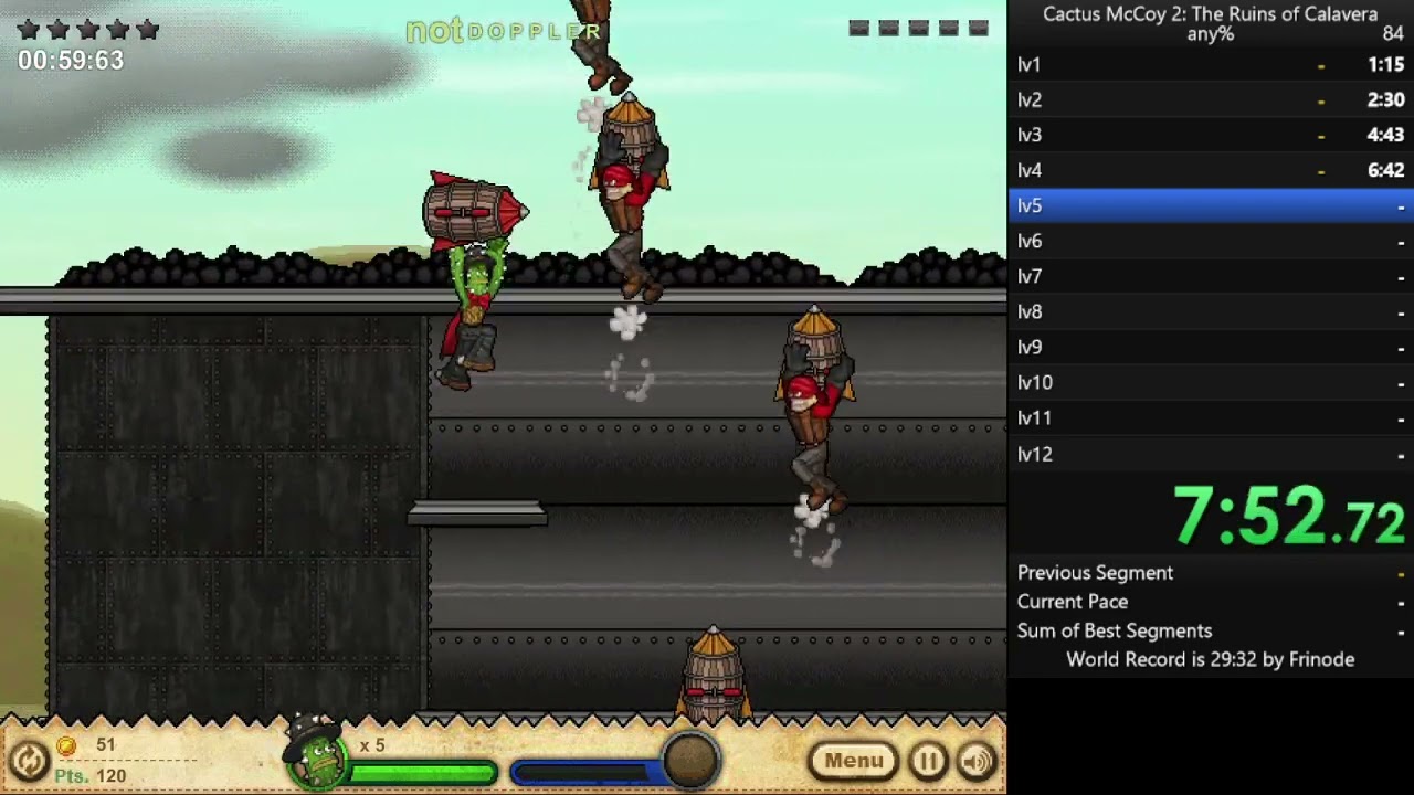 any% in 27:55 by Frinode - Cactus McCoy 2: The Ruins of Calavera -  Speedrun.com