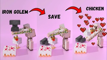 Satisfying Minecraft vs Iron Golem Saves 3D Simulations [Compilation] #3dart #3danimation #asmr