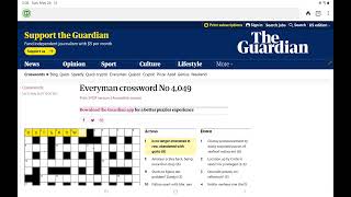 Guardian Everyman Crossword (No. 4,049)