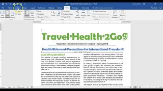 SAM Word 2016 Module 4 - Insert Page Numbers