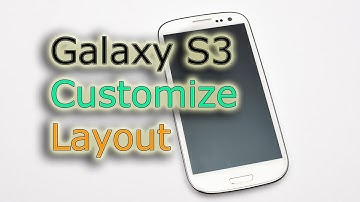 Galaxy S3 - Customize Layout (Apps & Widgets)