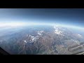 Полёт из Еревана в Москву. Красивый вид на Кавказские горы из кабины пилотов
