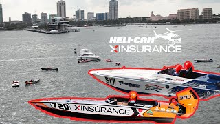 St. Pete Powerboat Grand Prix | Saturday | Class 5 & 7 | Races | XINSURANCE Helicopter