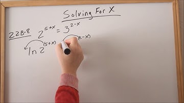 Lesson 22 - Solving for X in Exponential Equations