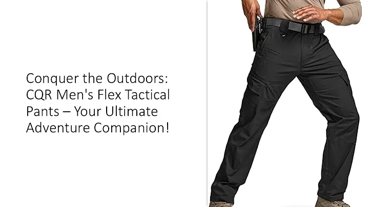 Conquer the Outdoors: CQR Men's Flex Tactical Pants – Your Ultimate Adventure Companion!