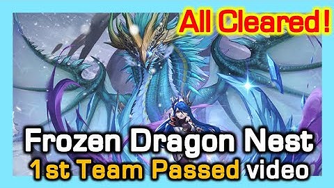(All Cleared!) Frozen Dragon Nest 1st Team Pass Video / Full run (stage 1 to 3) / Dragon Nest China