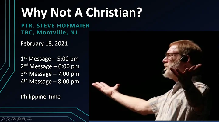 Why Not a Christian  #4 - Steve Hofmaier
