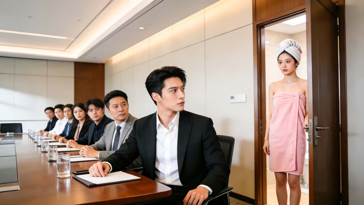 Billionaire CEO single for 30 years falls for intern who storms meeting room in a bath towel