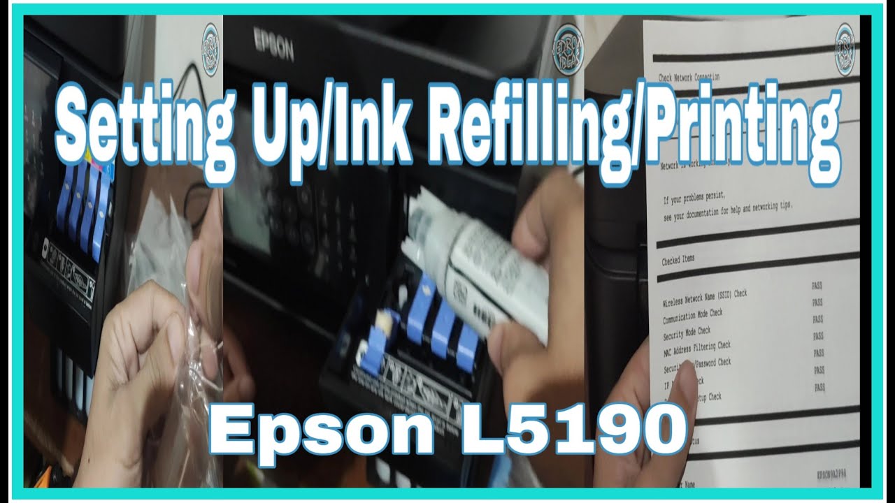 Setting Up Epson 5190 All In One Wireless Printer YouTube