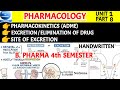 Pharmacokinetics pharmacology || Excretion of drugs pharmacokinetics || Pharma lectures ||