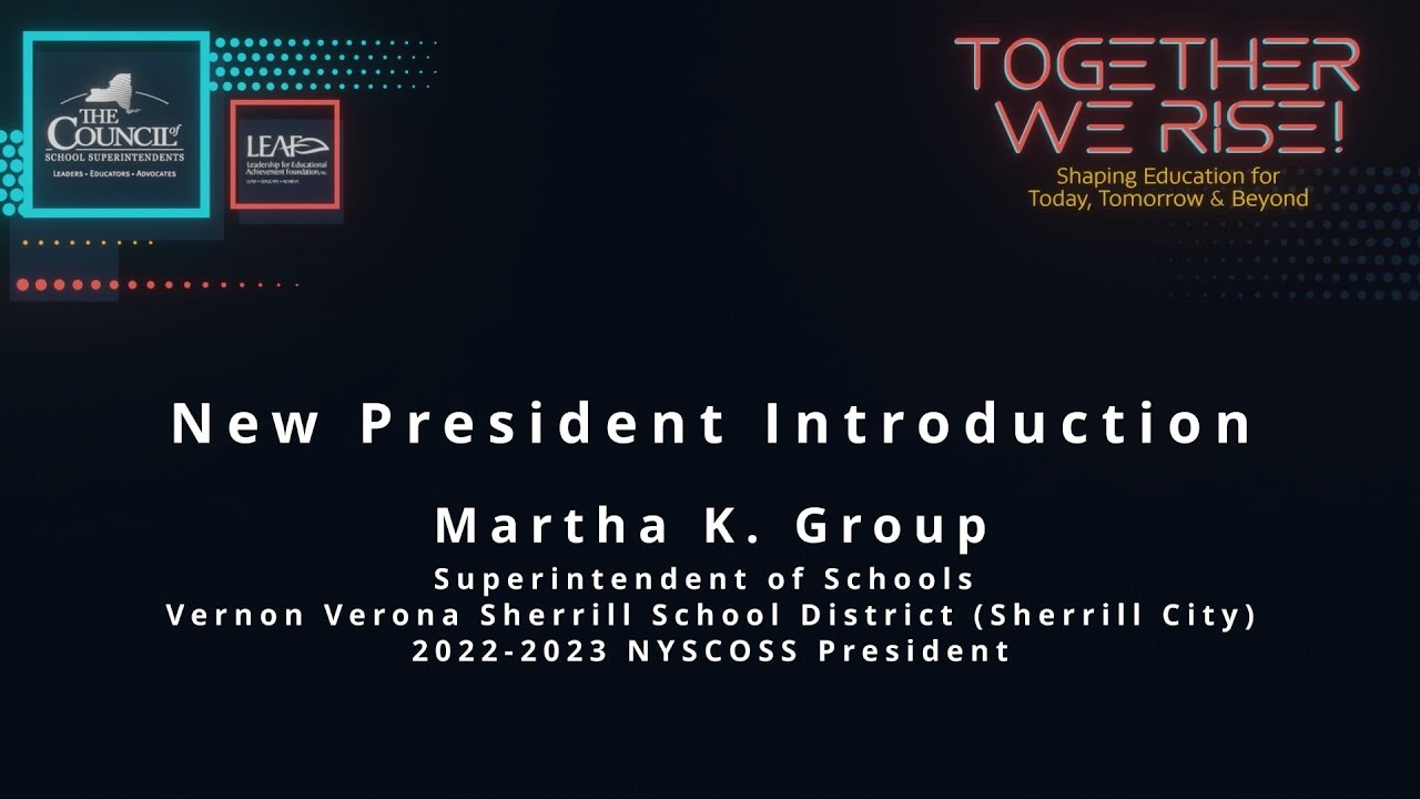 20222023 NYSCOSS President Martha Group, Superintendent, Vernon Verona