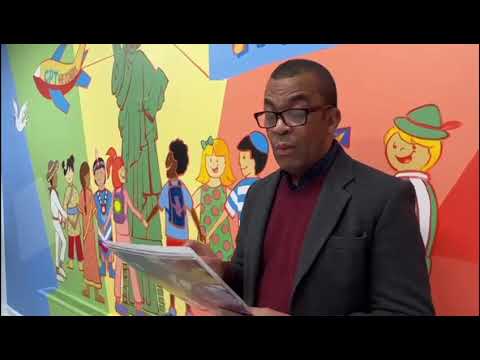 Rene Nascimento - kids Mural @ Cathedral Parkway Towers Preschool vídeo by Erika Fujyama