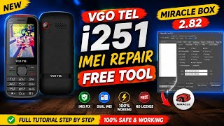 Vegotel i251 IMEI Repair With Free Miracle 2.82 Tool | Invalid IMEI Fix 2026 #urkktechrepair