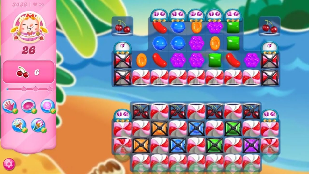 Candy Crush Saga LEVEL 3438 NO BOOSTERS new version