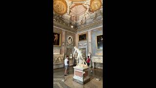 4K Borghese 1st floor Galleries In WIDE ANGLE VERTICAL SHOOTING.  AMAZING- Rome Italy - ECTV