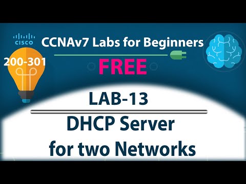 DHCP Server for Two Networks - Lab13 | Free CCNA 200-301 Lab Course