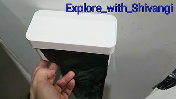 Adhesive Garbage Bag Holder:Genius Kitchen Gadget!#kitchenorganizer #diwali  #garbagebagholder