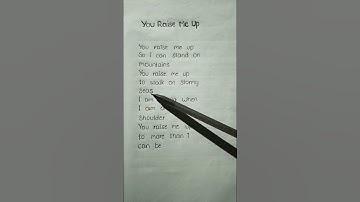 Thumbnail of You Raise Me Up (lyrics)- Westlife #songlyrics#westlife #trending