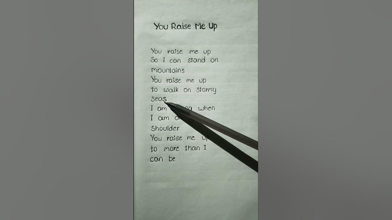 You Raise Me Up (lyrics)- Westlife #songlyrics#westlife #trending