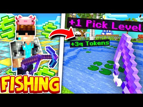 Is FISHING the best way to LEVEL your PICKAXE in MINECRAFT: PRISONS?! | Minecraft OP PRISON