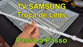 Troca de Leds TV Samsung passo a passo #ep143