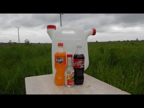 Эксперимент: Фанта и кока-кола + сода и уксус