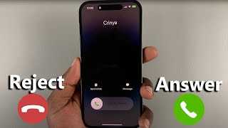 How To Answer & Reject Incoming Calls On iPhone 14 / iPhone 14 Pro