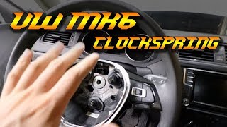 How to Replace a VW Volkswagen Clock Spring  MK6 Jetta or Golf