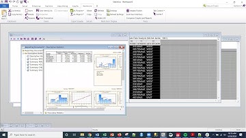 S90 Statistica, Summary Statistics and Chaining Together Output in Visual Workflows