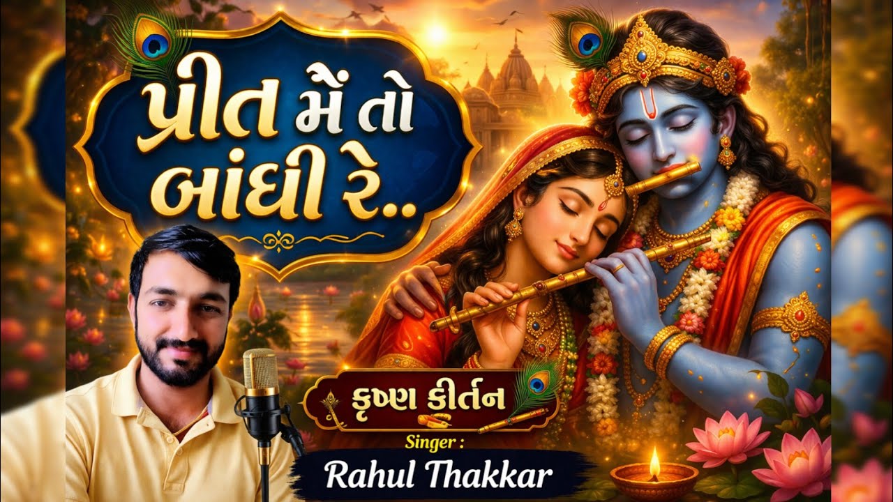 પ્રીત મેતો બાંધી રે | Krishna Bhajan | Rahul Thakkar | Latest Gujarati Bhajan 2026