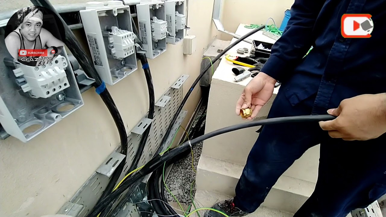 Armoured Cable Glanding and Termination process Power Cable YouTube
