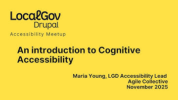 An introduction to Cognitive Accessility