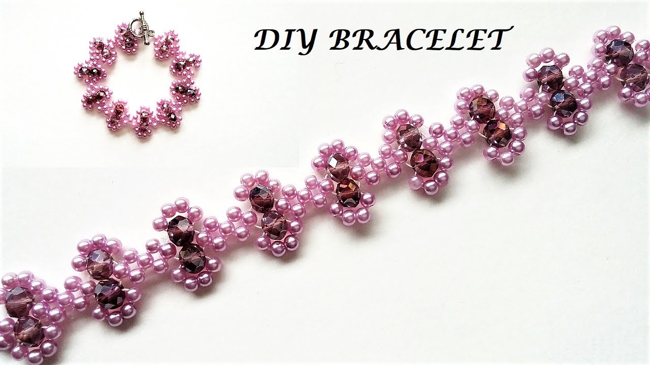 Diy beaded bracelet in 10 minutes - YouTube
