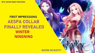 Aespa Waifus First Impressions - Winter and NINGNING [Epic Seven Hero Previews]