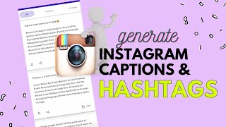 How to Generate online Captions and Hashtags for INSTAGRAM pictures 📷🌈🌼 | Super easy and effective screenshot 3