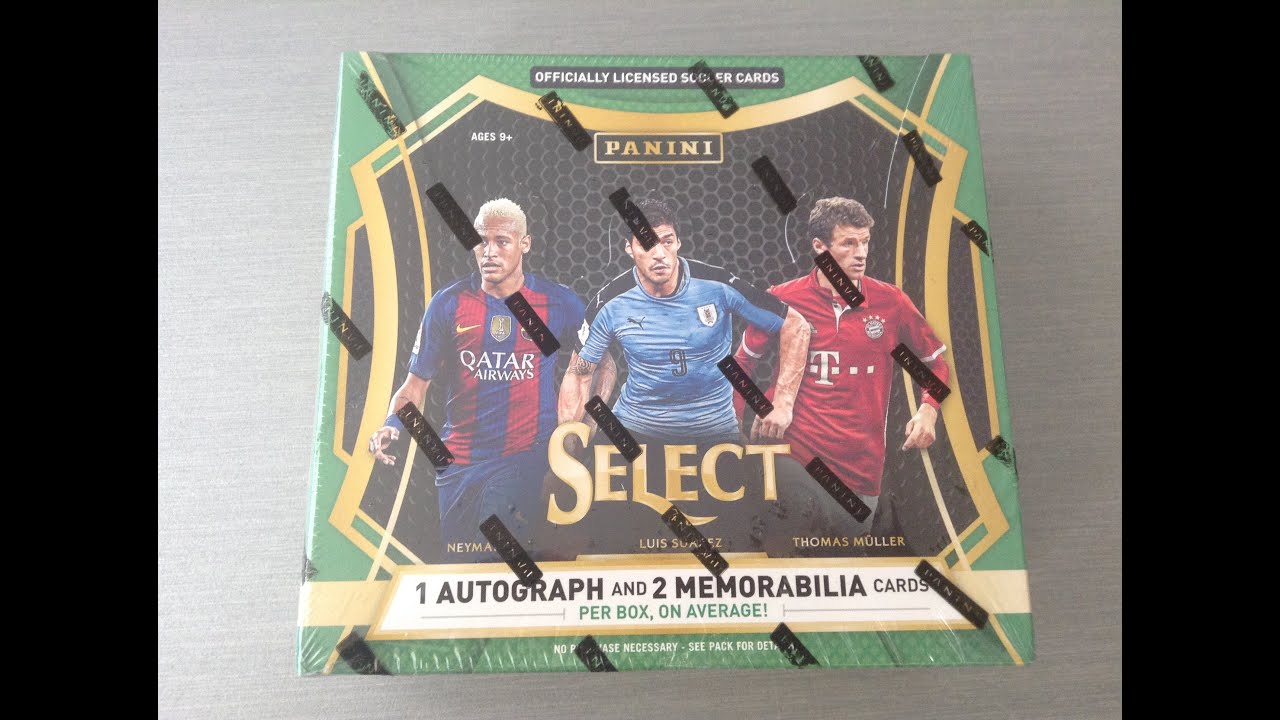 PANINI SELECT 16/17 HOBBY BOX ***3 HITS/RONALDO, MESSI & RASHFORD 