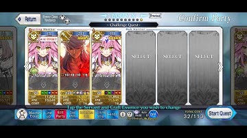 [FGOAA TA] Case - Train Tea Party 3 turn ft. Romulus = Quirinus Frontline Only No CE