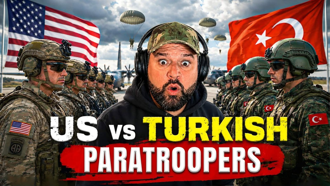 US Army PARATROOPERS Jump with Turkish Airborne | British Army Veteran Reacts