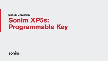 Sonim XP5s - Programmable Key