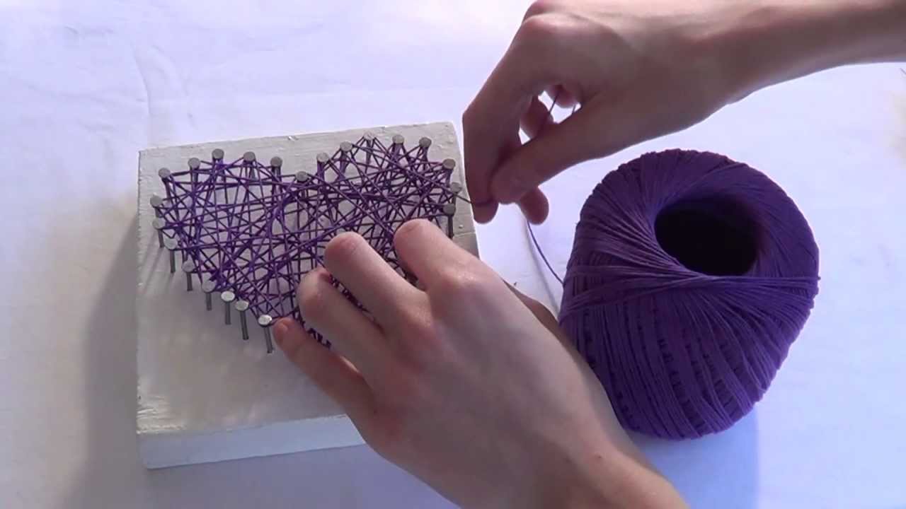 Leisure Arts Kit Wood Stitchery String Art With Shadow Box Vortex