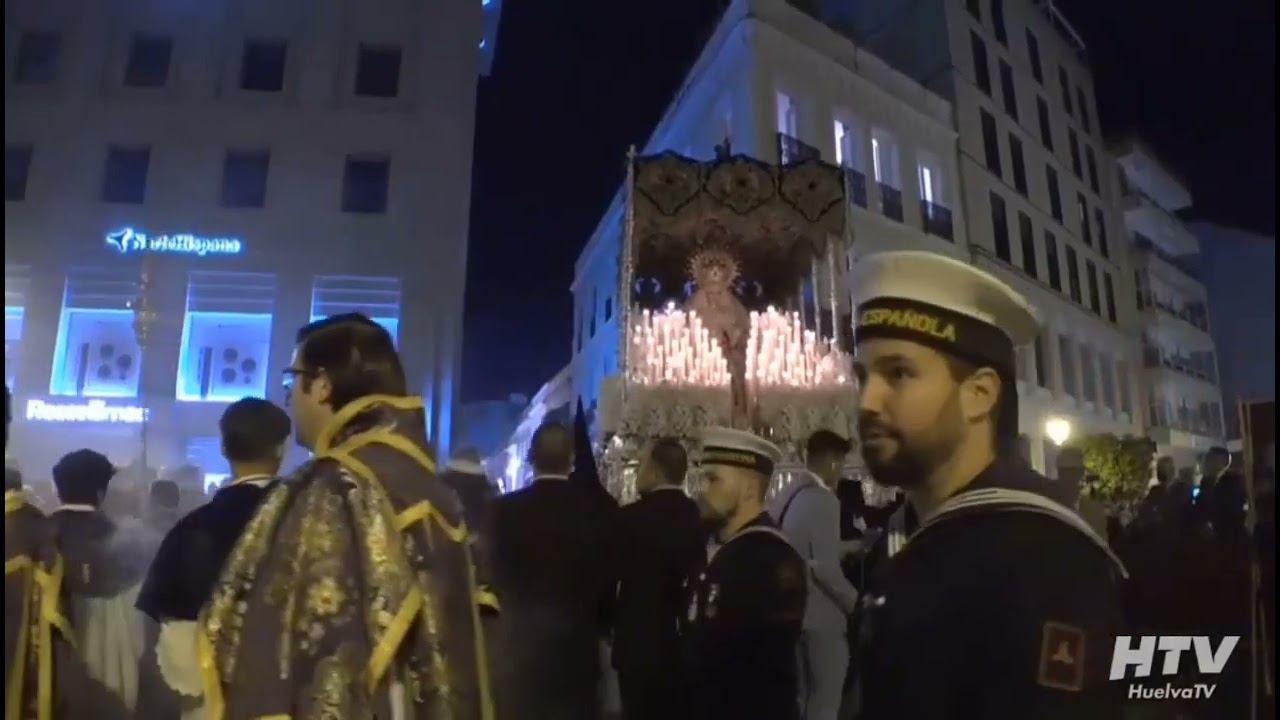 Esperanza, Reina de Huelva, entrando en Carrera Oficial (Placeta) - Miércoles Santo 2022
