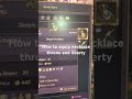 How to equip necklace throne and liberty