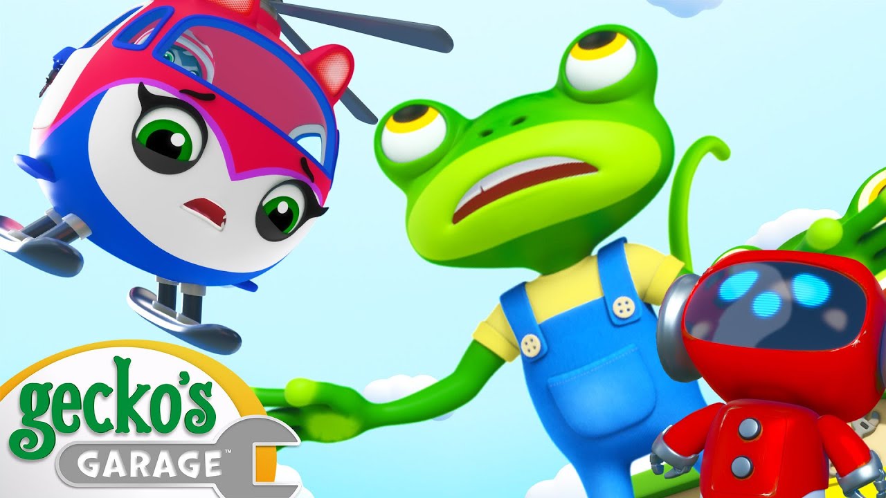 Accidents Happen Helicopter | Gecko's Garage | Trucks For Children | Cartoons For Kids