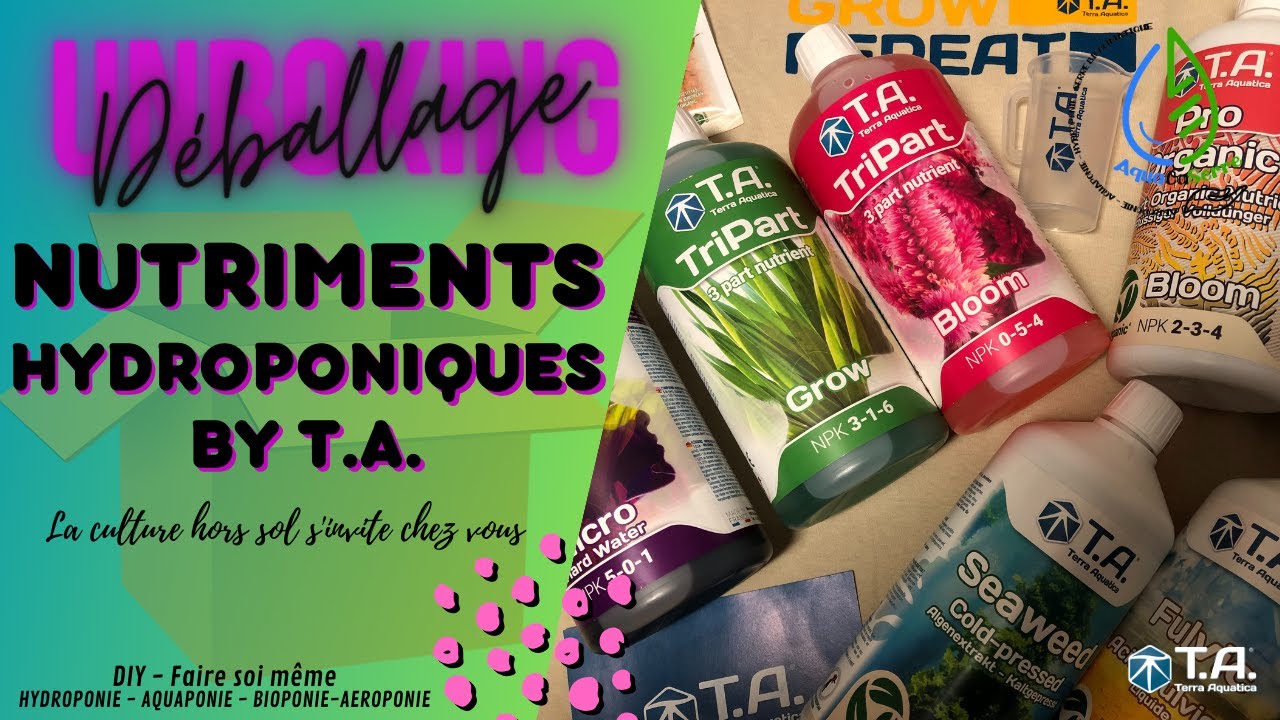 TERRA AQUATICA - Nutriments HYDROPONIQUE . 🥤
