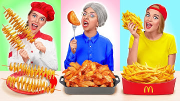 Me vs Grandma Cooking Challenge | Awesome Food Recipes by TeenDO Challenge
