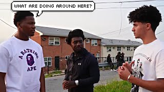 IM WEAK! White Dude Trolls The Most Dangerous Hood In America REACTION