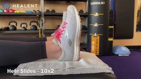 How to improve knee flexion (bending) with Heel Slides