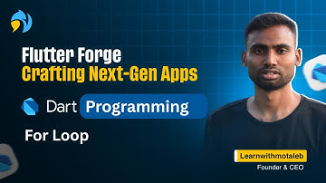 Dart Programmings bangla tutorial Loop, For Loop|Abdul Motaleb|learn with Motaleb #loop