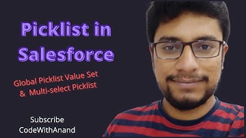 Picklist in Salesforce Lightning | How to create picklist value set | Episode-06 |Salesforce PD1