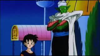 Piccolo tells Videl about Mr. Satan's heroism [Original Funi Eng Dub]